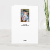 Mary Cassatt - Het kinderbad / Het bad van het kin Kaart (Achterkant)