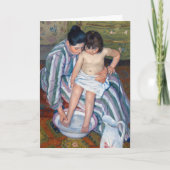 Mary Cassatt - Het kinderbad / Het bad van het kin Kaart (Voorkant)