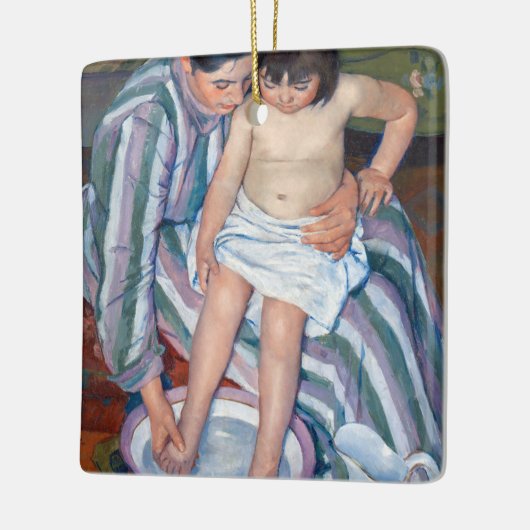 Mary Cassatt - Het kinderbad / Het bad van het kin Keramisch Ornament (Links)