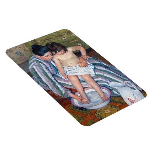 Mary Cassatt - Het kinderbad / Het bad van het kin Magneet (Rechterzijde)