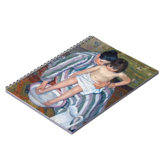 Mary Cassatt - Het kinderbad / Het bad van het kin Notitieboek (Linkerzijde)