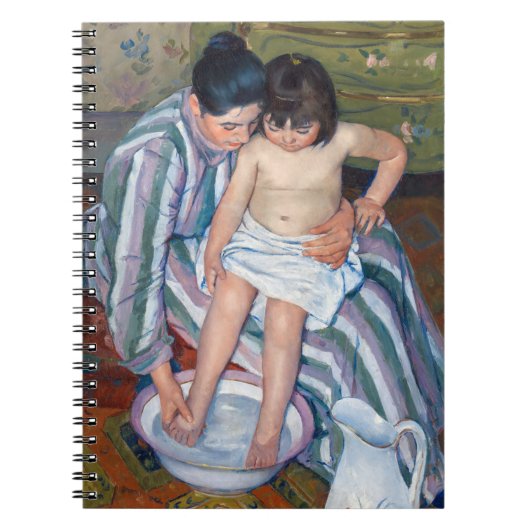 Mary Cassatt - Het kinderbad / Het bad van het kin Notitieboek (Voorkant)