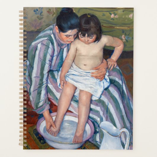 Mary Cassatt - Het kinderbad / Het bad van het kin Planner (Voorkant)