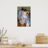 Mary Cassatt - Het kinderbad / Het bad van het kin Poster (Keuken)
