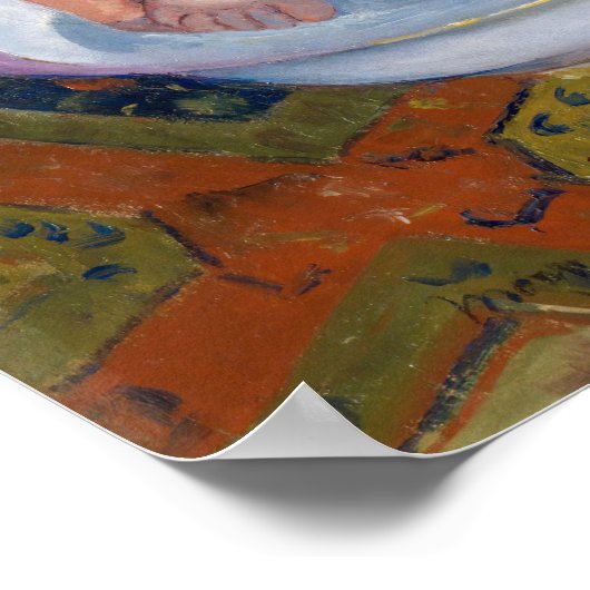 Mary Cassatt - Het kinderbad / Het bad van het kin Poster (Hoek)