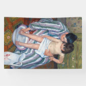 Mary Cassatt - Het kinderbad / Het bad van het kin Spandoek (Horizontaal)