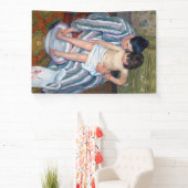 Mary Cassatt - Het kinderbad / Het bad van het kin Spandoek (Insitu)