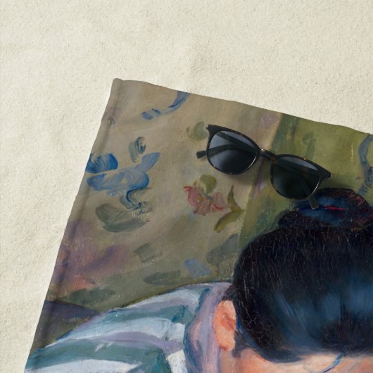 Mary Cassatt - Het kinderbad / Het bad van het kin Strandlaken (In situ)