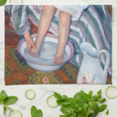 Mary Cassatt - Het kinderbad / Het bad van het kin Theedoek (Gevouwen)