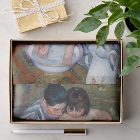 Mary Cassatt - Het kinderbad / Het bad van het kin Tissuepapier (Geschenk)