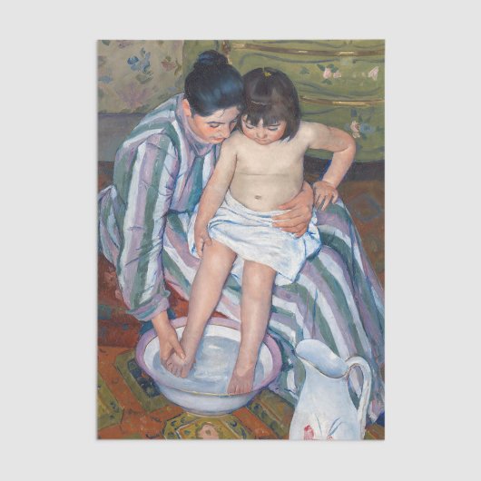 Mary Cassatt - Het kinderbad / Het bad van het kin Tissuepapier