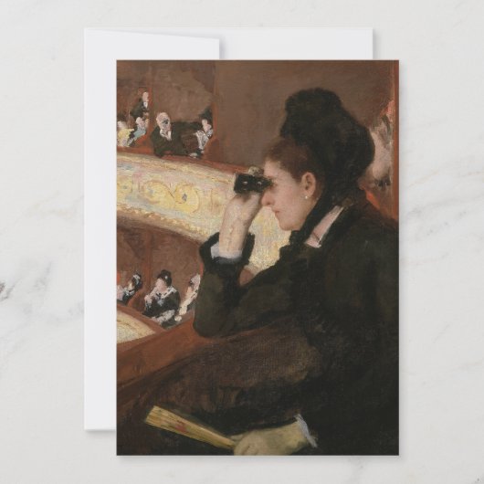 Mary Cassatt - in de Loge Bedankkaart (Voorkant)