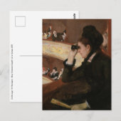 Mary Cassatt - in de Loge Briefkaart (Voorkant / Achterkant)