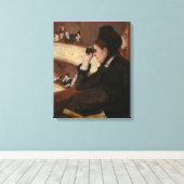 Mary Cassatt - In de Loge Canvas Afdruk (Insitu (Houten vloer))