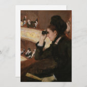 Mary Cassatt - in de Loge Kaart (Voorkant / Achterkant)