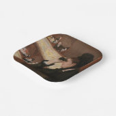 Mary Cassatt - in de Loge Papieren Bordje (Gebogen)