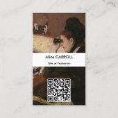 Mary Cassatt - In de Loge - QR Code Visitekaartje (Voorkant)