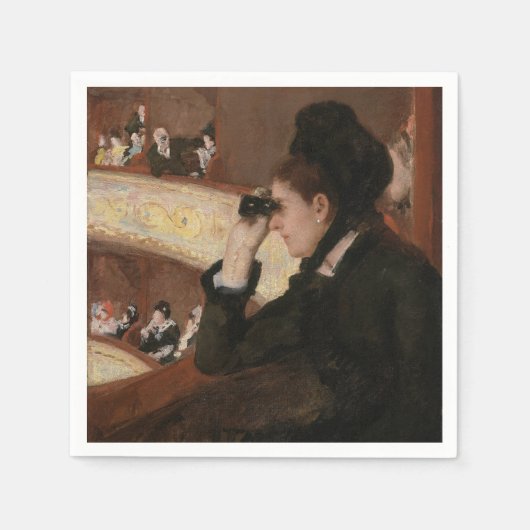 Mary Cassatt - in de Loge Servet (Voorkant)