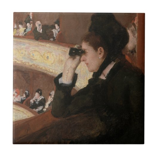 Mary Cassatt - in de Loge Tegeltje (Voorkant)