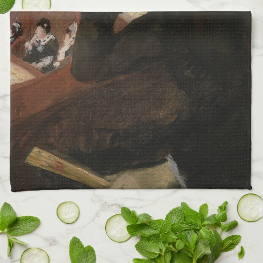 Mary Cassatt - in de Loge Theedoek (Gevouwen)