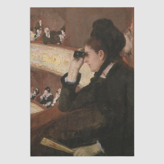 Mary Cassatt - in de Loge Tissuepapier