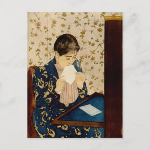 Mary Cassatt is de brief (ongeveer 1891) Briefkaart