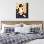 Mary Cassatt is de brief (ongeveer 1891) Canvas Afdruk (Insitu (Slaapkamer))
