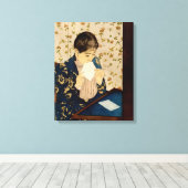 Mary Cassatt is de brief (ongeveer 1891) Canvas Afdruk (Insitu (Houten vloer))