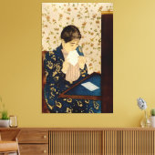 Mary Cassatt is de brief (ongeveer 1891) Canvas Afdruk (Insitu (Woonkamer))
