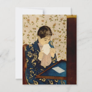 Mary Cassatt is de brief (ongeveer 1891) Kaart