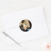 Mary Cassatt is de brief (ongeveer 1891) Ronde Sticker (Envelop)