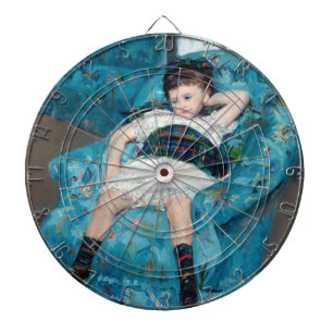 Mary Cassatt - Jong meisje in een blauwe stoel Dartbord