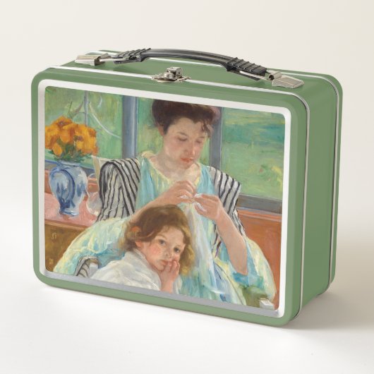 Mary Cassatt - Jonge moeder die naait (Voorkant)