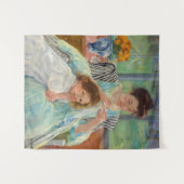 Mary Cassatt - Jonge moeder die naait Wandkleed (Voorkant (horizontaal))