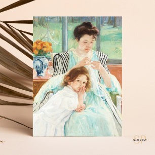 Mary Cassatt Jonge Moeder Naaien Schilderkunst Briefkaart