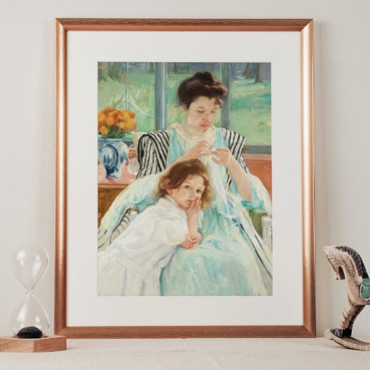 Mary Cassatt Jonge Moeder Naaien Schilderkunst Poster