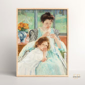 Mary Cassatt Jonge Moeder Naaien Schilderkunst Poster
