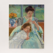 Mary Cassatt - Jonge moeder naait Legpuzzel (Verticaal)
