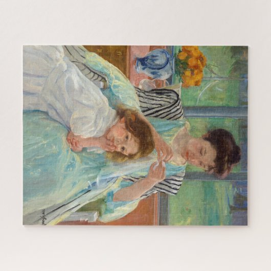 Mary Cassatt - Jonge moeder naait Legpuzzel (Horizontaal)