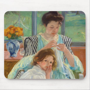 Mary Cassatt - Jonge moeder naait Muismat