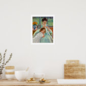 Mary Cassatt - Jonge Moeder Naait Poster (Keuken)