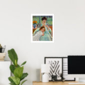 Mary Cassatt - Jonge Moeder Naait Poster (Thuiskantoor)