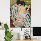 Mary Cassatt Kind in bad schilderij Poster (Thuiskantoor)