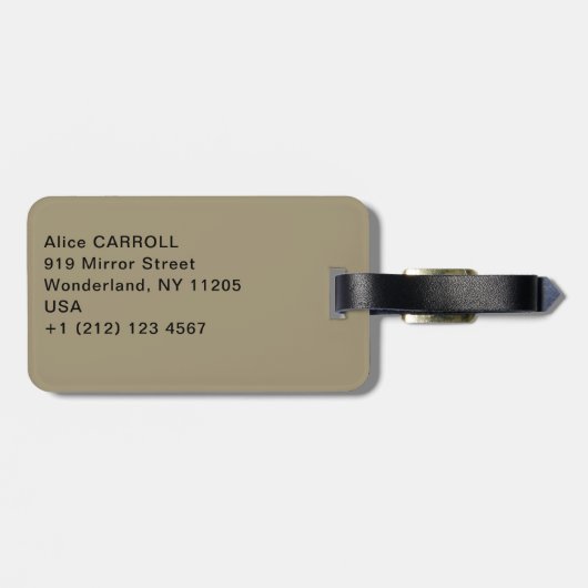 Mary Cassatt - Kind in een rietje Pet Bagagelabel (Achterkant horizontaal)