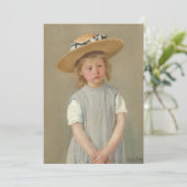 Mary Cassatt - Kind in een rietje Pet Bedankkaart (Staand voorkant)