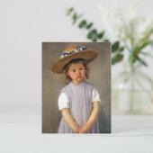 Mary Cassatt "Kind in een rietje Pet" Briefkaart (Staand voorkant)