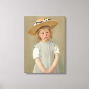 Mary Cassatt - Kind in een rietje Pet Canvas Afdruk