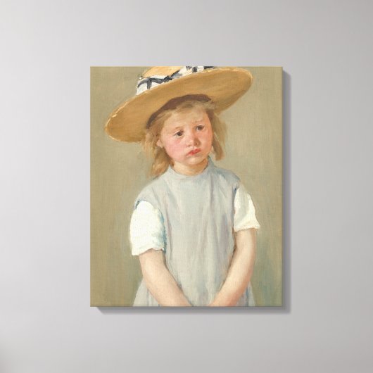 Mary Cassatt - Kind in een rietje Pet Canvas Afdruk (Voorkant)