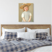 Mary Cassatt - Kind in een rietje Pet Canvas Afdruk (Insitu (Slaapkamer))
