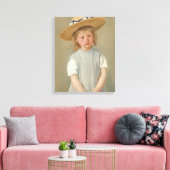Mary Cassatt - Kind in een rietje Pet Canvas Afdruk (Insitu (Woonkamer))